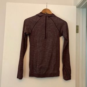 LULU Lemon 3/4 Zip Hooded Long Sleve Run